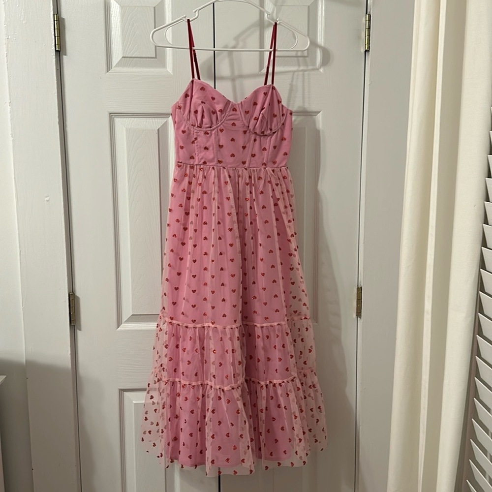 Heart midi dress